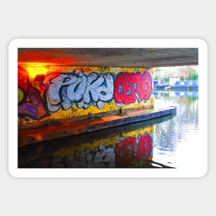 Graffiti Street Art Regent's Canal Camden London Sticker